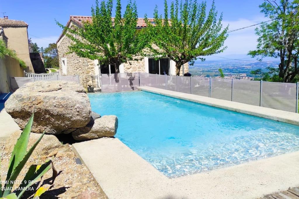Villa Spacieuse -Vue Exceptionnelle- Piscine Saint-Romain-de-Lerps Kültér fotó